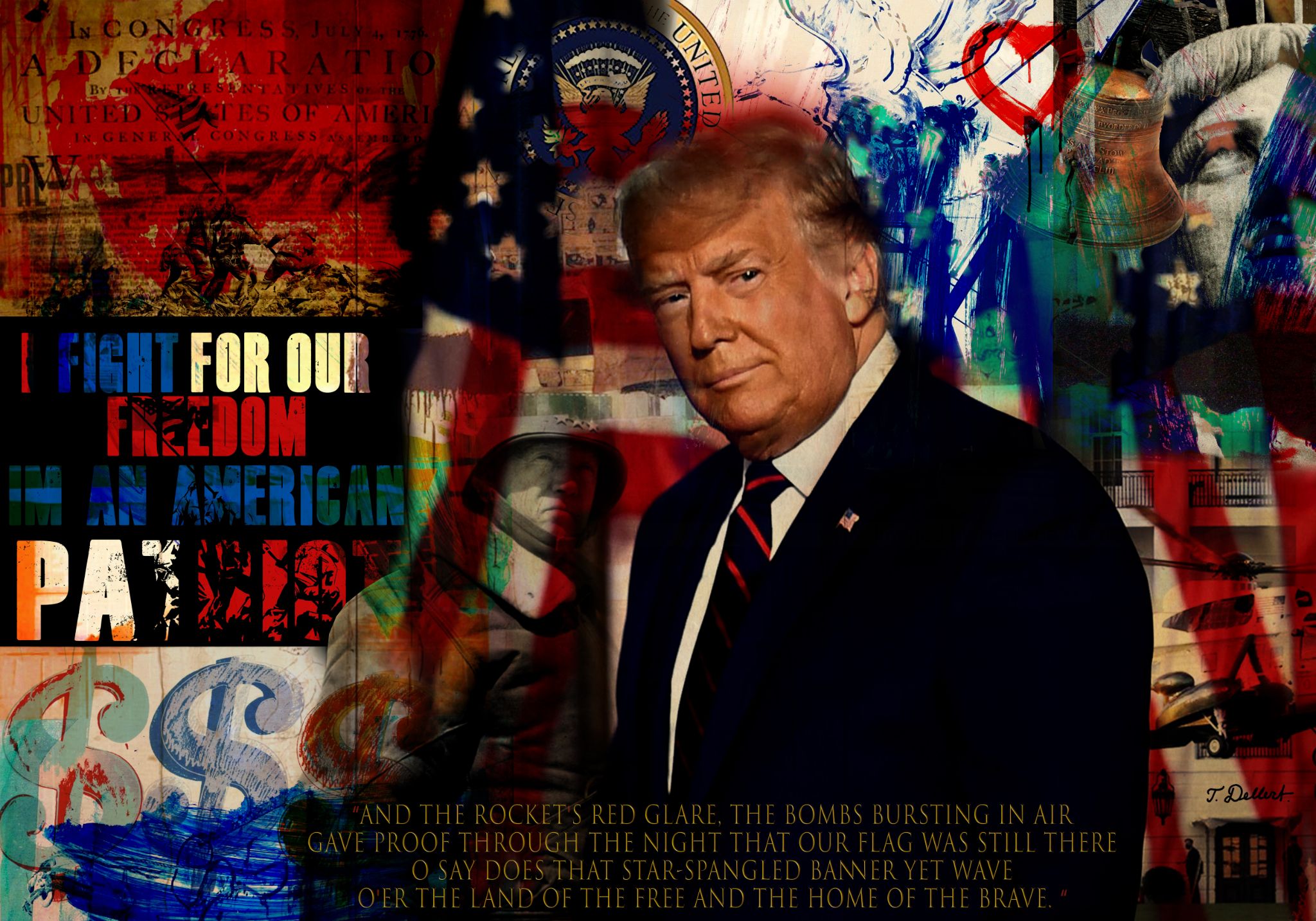 Small. PRESIDENT DONALD J TRUMP 